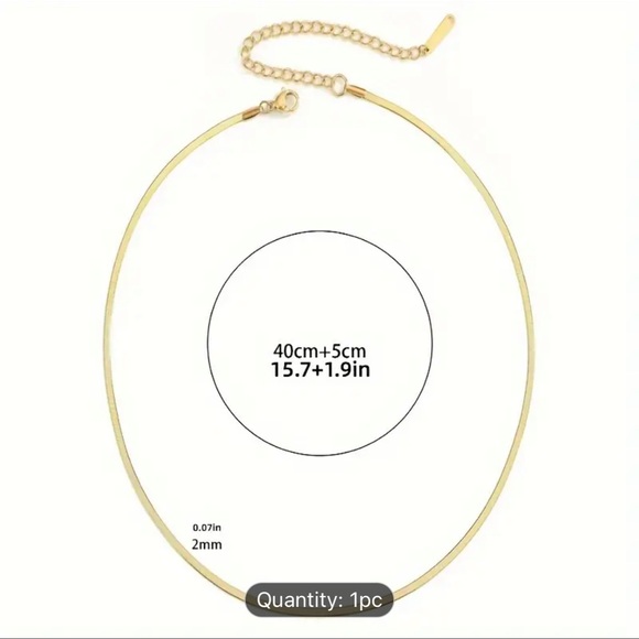 NWT GOLD IN COLOR SNAKE CHAIN - Picture 2 of 2